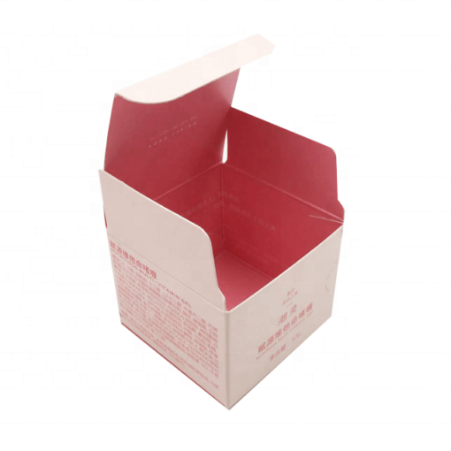 cosmetic cream packaging box printed with custom logo and text