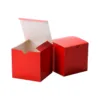 red tuck end cube box