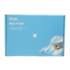 sky blue roll end tuck front mailer box