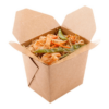 custom take out containers in kraft paperboard material